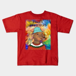 Christmas Llama Kids T-Shirt